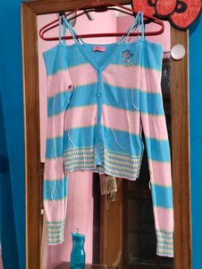 Striped Knit Cardigan