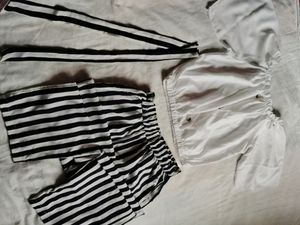 Elegant White Top And Bottom