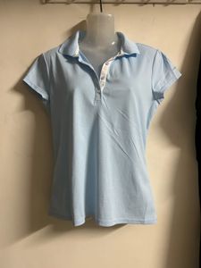 Light Blue Collared Polo T-Shirt
