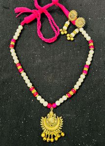 Ethnic Necklace with Earrings