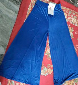Stylish Blue Lycra Palazzo Pants