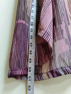 Gufrina Pink Striped Georgette Shrug (Women)