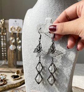 Elegant Butterfly Drop Earrings