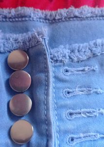 High-Waisted Denim Shorts