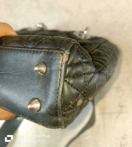 Christian Dior Black Cannage Quilted Handbag / Sho