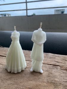 Unique Wedding Couple Candle Set
