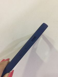 IPhone12ProMax Navy Blue Silicone Phone Cover Case