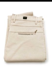 ADNIS Men's Beige Chinos