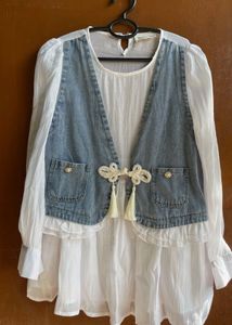 Denim work with Unique Clasp