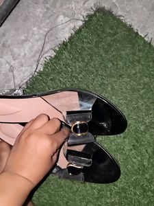 Clear Bow Sandals