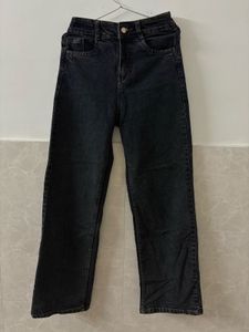 Classic Dark Wash Wide Leg Jeans