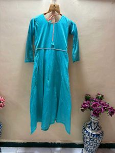 Turquoise Anarkali Gown