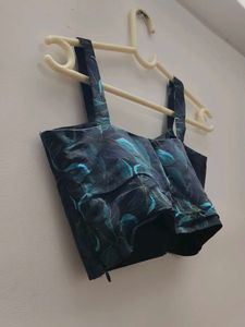 Stylish Leaf Print Blouse