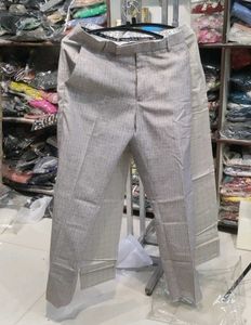 Men's Grey Formal Trousers