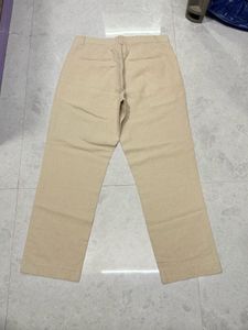Classic Linen Beige Trousers Pant