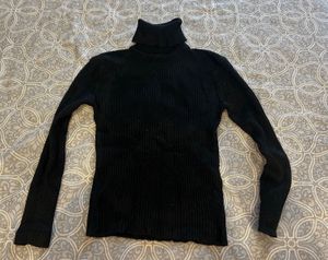 Classic Black Turtleneck Sweater