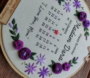 Calendar Themed Birthday Hoop
