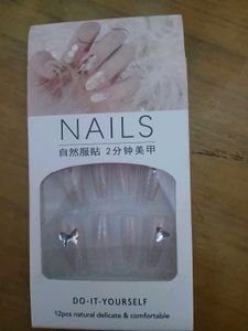 Sparkling Butterfly Press-On Nails