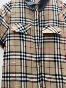 Burberry Print Classic Plaid Short Sleeve Shirt