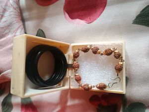 Unique Rudraksha and Bangle Set for new born