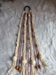 Boho Braided Hair Accessory with Shells