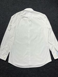 Lacoste White Long Sleeve Button-Up Shirt