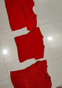 Bundle of 3 Red T-Shirts