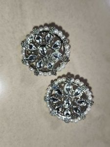 Elegant Pearl &amp; Crystal Jewelry Set