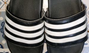 Adidas Slides - Black &amp; White, 100℅ Original