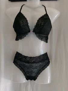 Lace Bralette and Panty Set