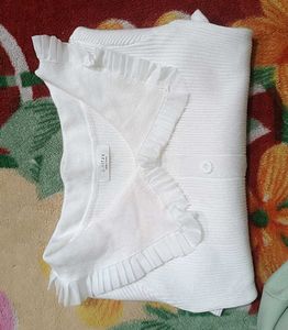 White korea Knit Top