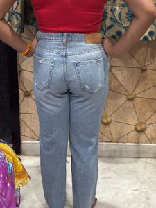 Distressed Light Wash Jeans