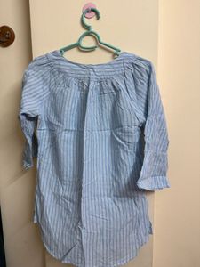 Blue Striped Kurta Top