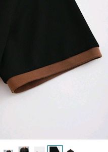 Men's Black &amp; Brown Polo Shirt