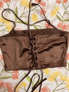 Satin Corset Top