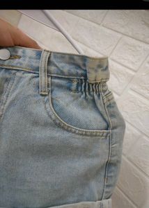 Light Wash Denim Shorts