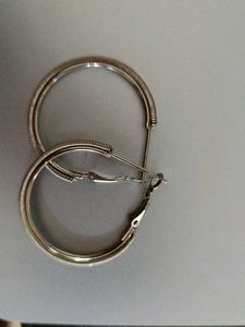 Silver Hoop Earrings