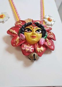Handmade Acrylic Clay Necklace &amp; Earrings Set