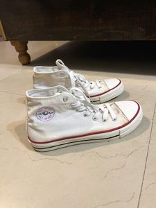 Classic White High-Top Sneakers