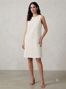 Elegant Textured Sleeveless Dress