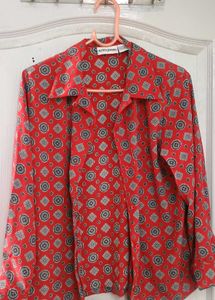 ALFRED DUNNER SHIRT/BLOUSE With Shoulders Pads