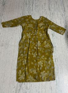 Yellow Floral Kurta Set with Dupatta