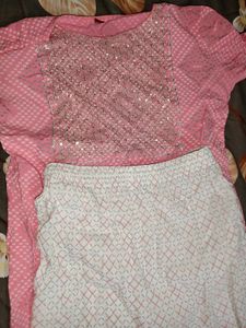 Beautiful Pink Sequence Kurti