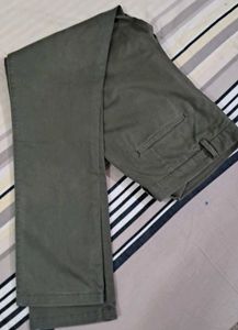 Olive Green Casual Pants
