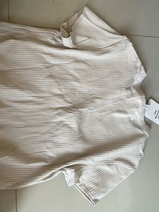 Ribbed Cream Crop Top
