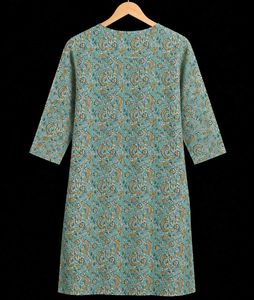 Beautiful Blue Paisley Print Kurti