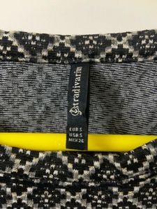 Stradivarius Chic Black &amp; White Patterned Dress