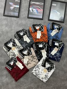 Burberry Men's Red Polo Shirt