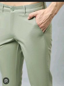 Men's Sage Green Formal Trousers