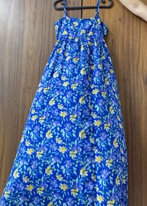 Blue Floral Maxi Dress